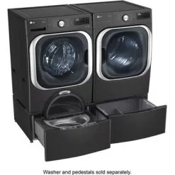 LG - 9.0 Cu. Ft. Stackable Smart Electric Dryer With Steam And Built-In Intelligence - Black Steel 30 LG - 9.0 Cu. Ft. Stackable Smart Electric Dryer With Steam And Built-In Intelligence - Black Steel -Appliance Shop d3c6f544 eff7 5eae a9e8 ad358fe72b03