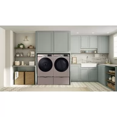 Samsung - 7.5 Cu. Ft. Stackable Smart Gas Dryer With Steam Sanitize+ - Champagne 18 Samsung - 7.5 Cu. Ft. Stackable Smart Gas Dryer With Steam Sanitize+ - Champagne - Image 16