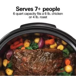 Hamilton Beach 6 Quart Programmable Defrost Slow Cooker With Temperature Probe - Silver -Appliance Shop d4f9e4fe 141c 4edb 8912 d1bb705196ea