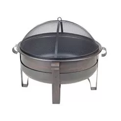 Fire Sense - Cornell Wood Burning Fire Pit - Bronze