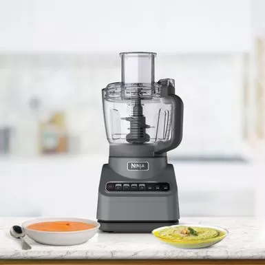 Shark Ninja - Professional Food Processor, 1000 Peak Watts, 9-Cup Capacity, Auto-iQ Preset Programs - Silver 4 Shark Ninja - Professional Food Processor, 1000 Peak Watts, 9-Cup Capacity, Auto-iQ Preset Programs - Silver - Image 2