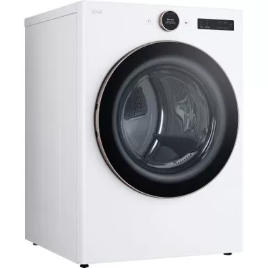 LG - 7.4 Cu. Ft. Smart Electric Dryer With Steam And Sensor Dry - White 4 LG - 7.4 Cu. Ft. Smart Electric Dryer With Steam And Sensor Dry - White - Image 2