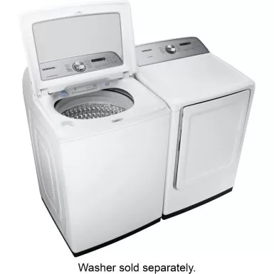 Samsung 7.4-cu. Ft. Electric Dryer With Sensor Dry In White 12 Samsung 7.4-cu. Ft. Electric Dryer With Sensor Dry In White - Image 10