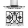 2 Piece Kitchen Appliances Packages Including 24" Gas Cooktop And 30" Wall Mount Range Hood - Silver -Appliance Shop d77abc3e 066e 4644 9267 135129dbd351