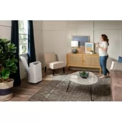 GE - 450 Sq. Ft. 11,000 BTU Smart Portable Air Conditioner With WiFi And Remote - White 14 GE - 450 Sq. Ft. 11,000 BTU Smart Portable Air Conditioner With WiFi And Remote - White -Appliance Shop d8328041 0051 5fd9 bd9c c766b6ea4032