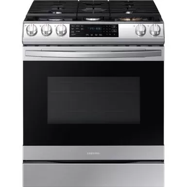 Samsung - 6.0 Cu. Ft. Front Control Slide-In Gas Convection Range With Air Fry & Wi-Fi, Fingerprint Resistant - Stainless Steel 3 Samsung - 6.0 Cu. Ft. Front Control Slide-In Gas Convection Range With Air Fry & Wi-Fi, Fingerprint Resistant - Stainless Steel