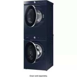 Samsung - BESPOKE 5.3 Cu. Ft. Ultra Capacity Front Load Washer With AI OptiWash And Auto Dispense - Brushed Navy -Appliance Shop d8d6d72d 9e5b 5f88 bdc7 87eb5c70eea1