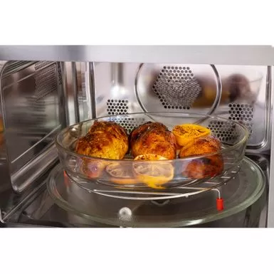 GE - 1.0 Cu. Ft. Convection Countertop Microwave With Air Fry - Black Stainless Steel 11 GE - 1.0 Cu. Ft. Convection Countertop Microwave With Air Fry - Black Stainless Steel - Image 9