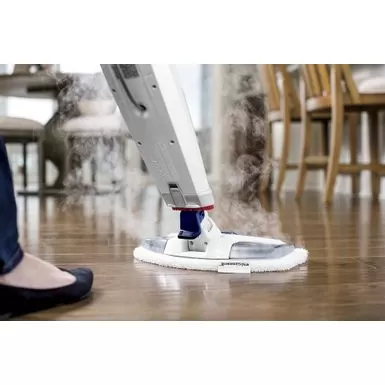 BISSELL - PowerFresh Deluxe Corded Steam Mop - Brite White/Saphire Waltz 12 BISSELL - PowerFresh Deluxe Corded Steam Mop - Brite White/Saphire Waltz - Image 10
