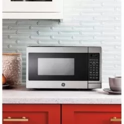 GE - 0.7 Cu. Ft. Compact Microwave - Stainless Steel -Appliance Shop d9a20598 ccf2 5810 af11 f6c3cb913203