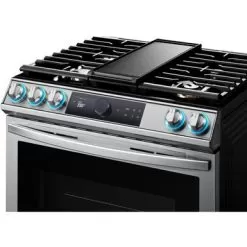 Samsung 6.0-Cu. Ft. Slide-In Front Control Gas Range With Smart Dial And Air Fry, Stainless Steel -Appliance Shop d9ca8701 acca 4519 982b 6f91b3f56bf0