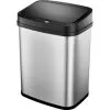 Insignia™ - 3 Gal. Automatic Trash Can - Stainless Steel -Appliance Shop d9f17619 e542 5ba9 8fe4 354d2c940979