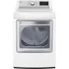 LG - 7.3 Cu. Ft. Smart Gas Dryer With Steam And Sensor Dry - White -Appliance Shop da676a38 c429 511a a61d ea0598a2643c