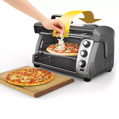 Hamilton Beach - 6 Slice Easy Reach Convection Toaster Oven Silver 10 Hamilton Beach - 6 Slice Easy Reach Convection Toaster Oven Silver - Image 8