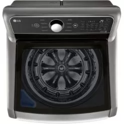 LG - 5.5 Cu. Ft. High Efficiency Smart Top Load Washer With TurboWash3D - Graphite Steel -Appliance Shop db039845 307b 5a0b 879e 7c39e0aa98bf