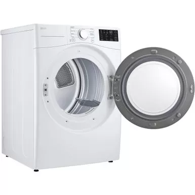 LG - 7.4 Cu. Ft. Electric Dryer With Wrinkle Care - White 6 LG - 7.4 Cu. Ft. Electric Dryer With Wrinkle Care - White - Image 4