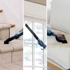 Shark - Stratos UltraLight Corded Stick Vacuum With DuoClean PowerFins HairPro, Self-Cleaning Brushroll, Odor Neutralizer - Navy -Appliance Shop dc94f051 947d 5da5 84ca bca2a34a9884