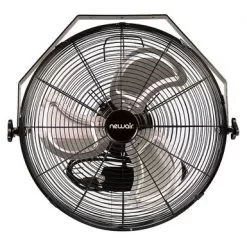 NewAir - 3000 CFM 18” High Velocity Wall Mounted Fan With Sealed Motor Housing And Ball Bearing Motor - Black