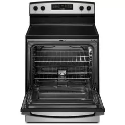 Amana - 4.8 Cu. Ft. Freestanding Electric Range - Stainless Steel -Appliance Shop dd2577e4 657d 5989 9662 d92759254ff6