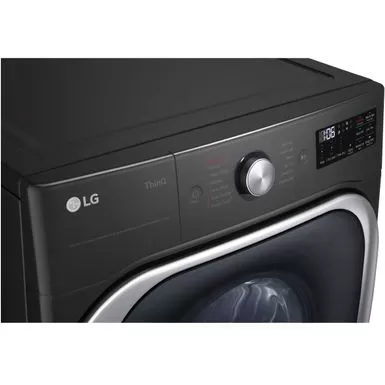 LG - 9.0 Cu. Ft. Stackable Smart Electric Dryer With Steam And Built-In Intelligence - Black Steel 4 LG - 9.0 Cu. Ft. Stackable Smart Electric Dryer With Steam And Built-In Intelligence - Black Steel - Image 2