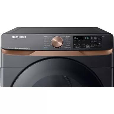 Samsung - 7.5 Cu. Ft. Stackable Smart Electric Dryer With Steam And Sensor Dry - Brushed Black 13 Samsung - 7.5 Cu. Ft. Stackable Smart Electric Dryer With Steam And Sensor Dry - Brushed Black - Image 11