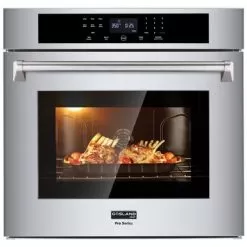 Gasland Chef 30" 4.8 Cu. Ft Single Electric Wall Oven In Stainless Steel With 8 Cooking Functions, CSA Certified - Stainless Steel