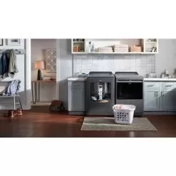 Whirlpool - 7.4 Cu. Ft. Smart Electric Dryer With Steam And Advanced Moisture Sensing - Chrome Shadow -Appliance Shop deb13781 dbda 560b b137 e55bb8fac833