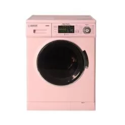 Equator Compact 13 Lbs Combination Washer Dryer Vented/Ventless Dry + Laundry Pedestal With Drawer - Orange -Appliance Shop dec065b4 0236 4b04 a5fc ebfd159343c0