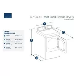 Insignia™ - 6.7 Cu. Ft. Electric Dryer - White -Appliance Shop df822756 ddd2 53c5 9784 6a8094fa0d5f