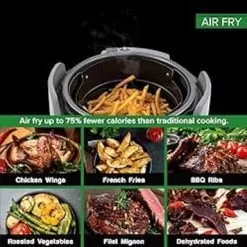 NuWave Duet Air Fryer, Electric Pressure Cooker & Grill Combo, 540 IN 1 Multicooker With 3 Removable Lids That Slow Cook, Sears, Sauts, 18/10 SS Pot, Sure-Lock Safety Tech & 10 Deluxe Accessories 10 NuWave Duet Air Fryer, Electric Pressure Cooker & Grill Combo, 540 IN 1 Multicooker With 3 Removable Lids That Slow Cook, Sears, Sauts, 18/10 SS Pot, Sure-Lock Safety Tech & 10 Deluxe Accessories -Appliance Shop dfaccfa6 cd3d 4d06 ad19 d8f943aa7927
