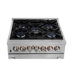 Forno 30 Inch Cossato Stainless Duel Fuel Electric Gas Range -Appliance Shop dfbe8939 3aa3 4142 8171 ce9fcb8188d7