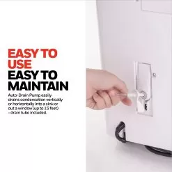 Honeywell 35 Pint Energy Star Dehumidifier With Built-In Drain Pump & 5 Year Warranty -Appliance Shop dh45pwkn ei6