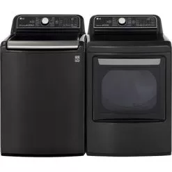 LG - 7.3 Cu. Ft. Smart Gas Dryer With Steam And Sensor Dry - Black Steel -Appliance Shop e0210259 0db7 568b 9f8c eeb2f87a6b6d