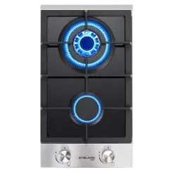 Gasland Chef 12'' Built In Gas Stove Top 2 Sealed Burners NG/LPG Natural Gas Cooktop ,ETL Certified, Black - Black -Appliance Shop e02f0599 6ce3 4968 b060 dc00f3d5c666