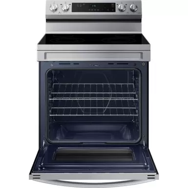 Samsung - 6.3 Cu. Ft. Freestanding Electric Range With WiFi And Steam Clean - Stainless Steel 5 Samsung - 6.3 Cu. Ft. Freestanding Electric Range With WiFi And Steam Clean - Stainless Steel - Image 3