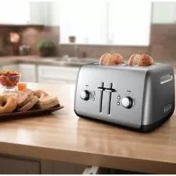 KitchenAid 4-Slice Toaster With Illuminated Buttons In Contour Silver -Appliance Shop e0a98ce6 435d 4f48 9ff6 99f3bb05d9eb