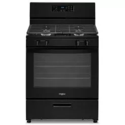Whirlpool 5.1 Cu. Ft. Black Freestanding Gas Range With Broiler Drawer