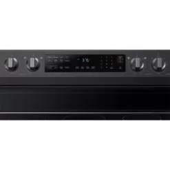Samsung 6.3-Cu. Ft. Smart Freestanding Electric Range With No-Preheat Air Fry And Convection, Brushed Black -Appliance Shop e2458843 f027 401d 9a60 9e37c4272939