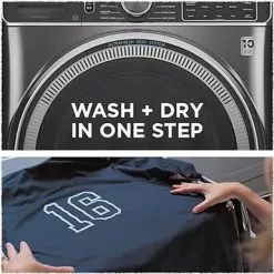 GE - 5.0 Cu Ft High-Efficiency Stackable Smart Front Load Washer W/UltraFresh Vent, Microban Antimicrobial & 1-Step Wash+Dry - Sapphire Blue -Appliance Shop e25717ec 40f2 5798 8b05 12451aabc9f7