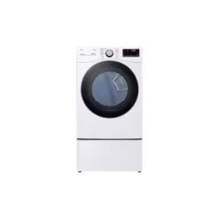 LG 7.4 Cu.ft. Ultra Large Capacity Electric Dryer With Sensor Dry, TurboSteam Technology And Wi-Fi Connectivity, White - White