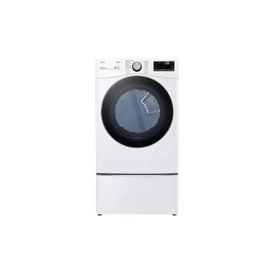 LG 7.4 Cu.ft. Ultra Large Capacity Electric Dryer With Sensor Dry, TurboSteam Technology And Wi-Fi Connectivity, White - White 3 LG 7.4 Cu.ft. Ultra Large Capacity Electric Dryer With Sensor Dry, TurboSteam Technology And Wi-Fi Connectivity, White - White