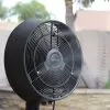 NewAir - Outdoor Misting Fan And Pedestal Fan, Cools 500 Sq. Ft. With 3 Fan Speeds And Wide-Angle Oscillation - Black