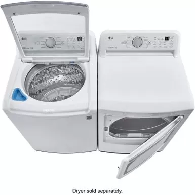 LG - 5.0 Cu. Ft. High-Efficiency Top Load Washer With 6Motion Technology - White 8 LG - 5.0 Cu. Ft. High-Efficiency Top Load Washer With 6Motion Technology - White - Image 6