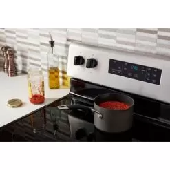 Whirlpool - 5.3 Cu. Ft. Freestanding Electric Range With Steam-Cleaning And Frozen Bake™ - Stainless Steel -Appliance Shop e4b97838 b6f3 540b 9de7 e77a28381b0c