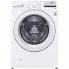 LG - 4.5 Cu. Ft. High Efficiency Stackable Front-Load Washer With 6Motion Technology - White