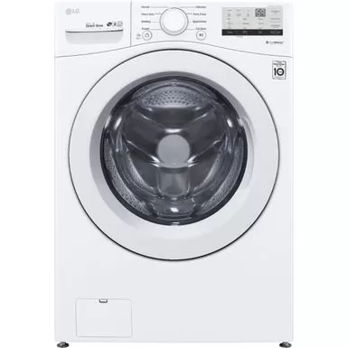 LG - 4.5 Cu. Ft. High Efficiency Stackable Front-Load Washer With 6Motion Technology - White 3 LG - 4.5 Cu. Ft. High Efficiency Stackable Front-Load Washer With 6Motion Technology - White