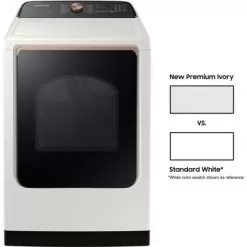 Samsung 7.4-Cu. Ft. Smart Electric Dryer With Steam Sanitize+, Ivory -Appliance Shop e76b603c f0ac 4749 abdf 3e5821b445ff
