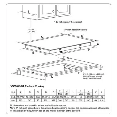 Lg Range 36 Inch Smoothtop Electric Cooktop With 5 Steady Heat Radiant Elements - N/A - Black 4 Lg Range 36 Inch Smoothtop Electric Cooktop With 5 Steady Heat Radiant Elements - N/A - Black - Image 2