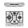 2 Piece Kitchen Appliances Packages Including 24" Gas Cooktop And 30" Under Cabinet Range Hood - 24"