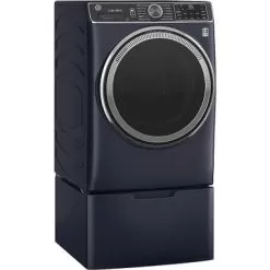 GE - 5.0 Cu Ft High-Efficiency Stackable Smart Front Load Washer W/UltraFresh Vent, Microban Antimicrobial & 1-Step Wash+Dry - Sapphire Blue -Appliance Shop e921256d 0c37 54e6 a67f ca3d4f0eed08